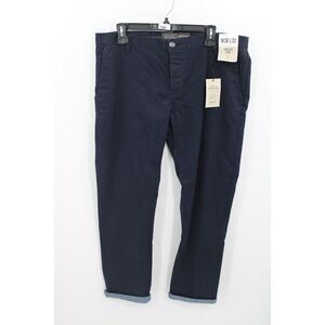 PRIMARK STRETCH SLIM BUTTON FLY CHINO SLATE BLUE Pants for Men-W38 X L32 NWT